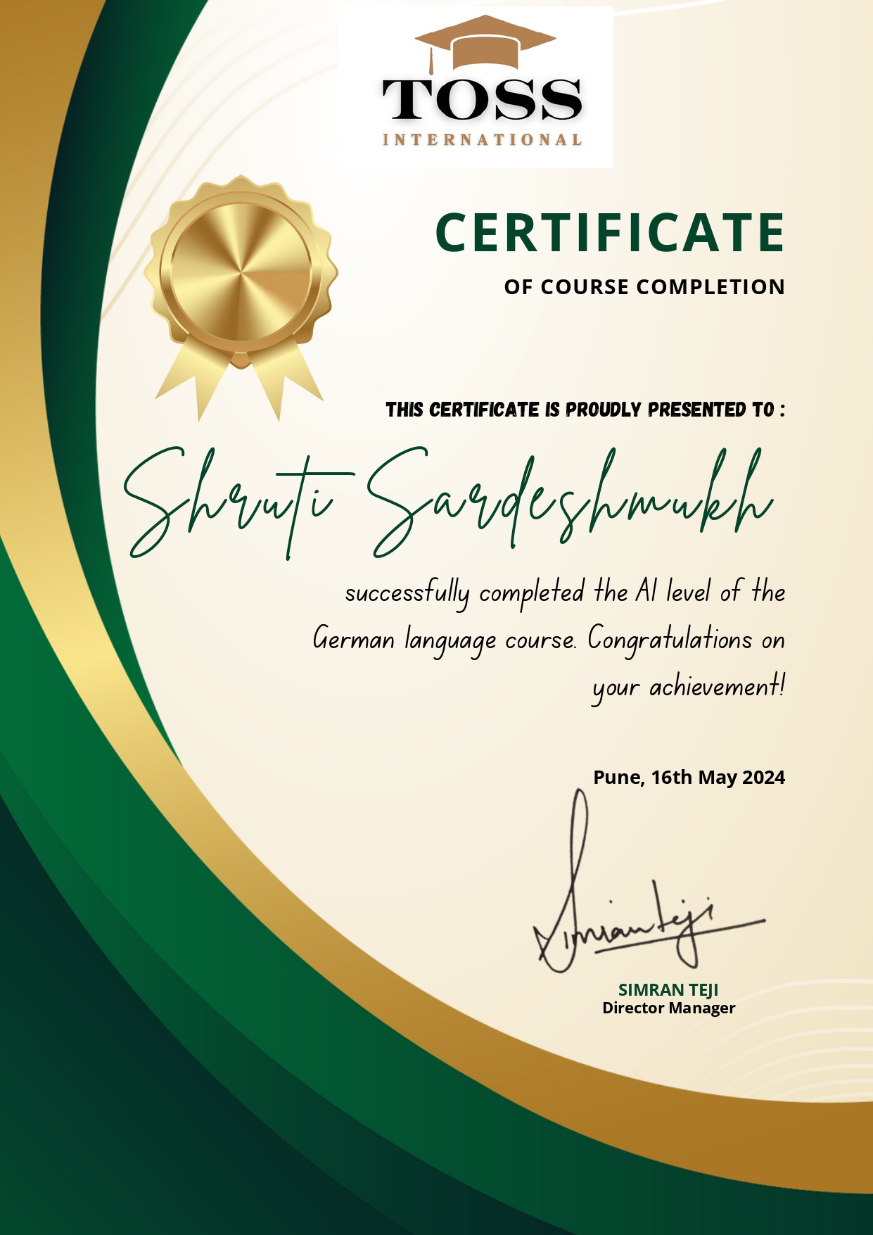 Certificate Example
